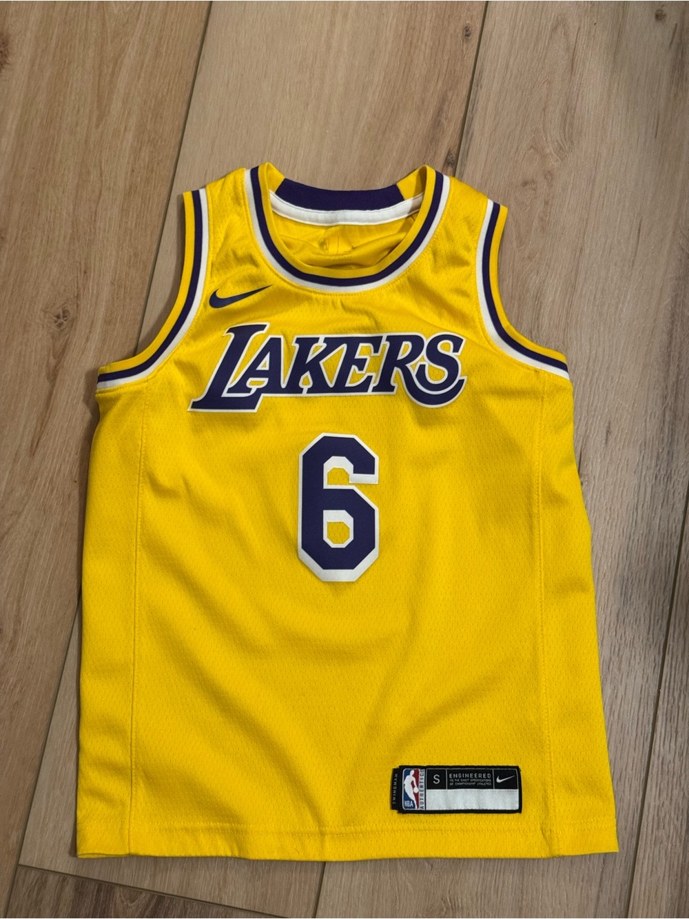 Youth Small LA Lakers NBA Jersey James #6